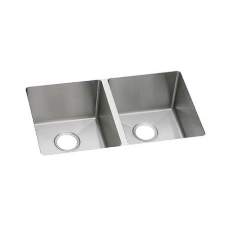 Elkay Crosstown 16 Gauge Stainless Steel 30-3/4 X 18-1/2 X 10 Equal Double Bowl Undermount Sink EFRU311810